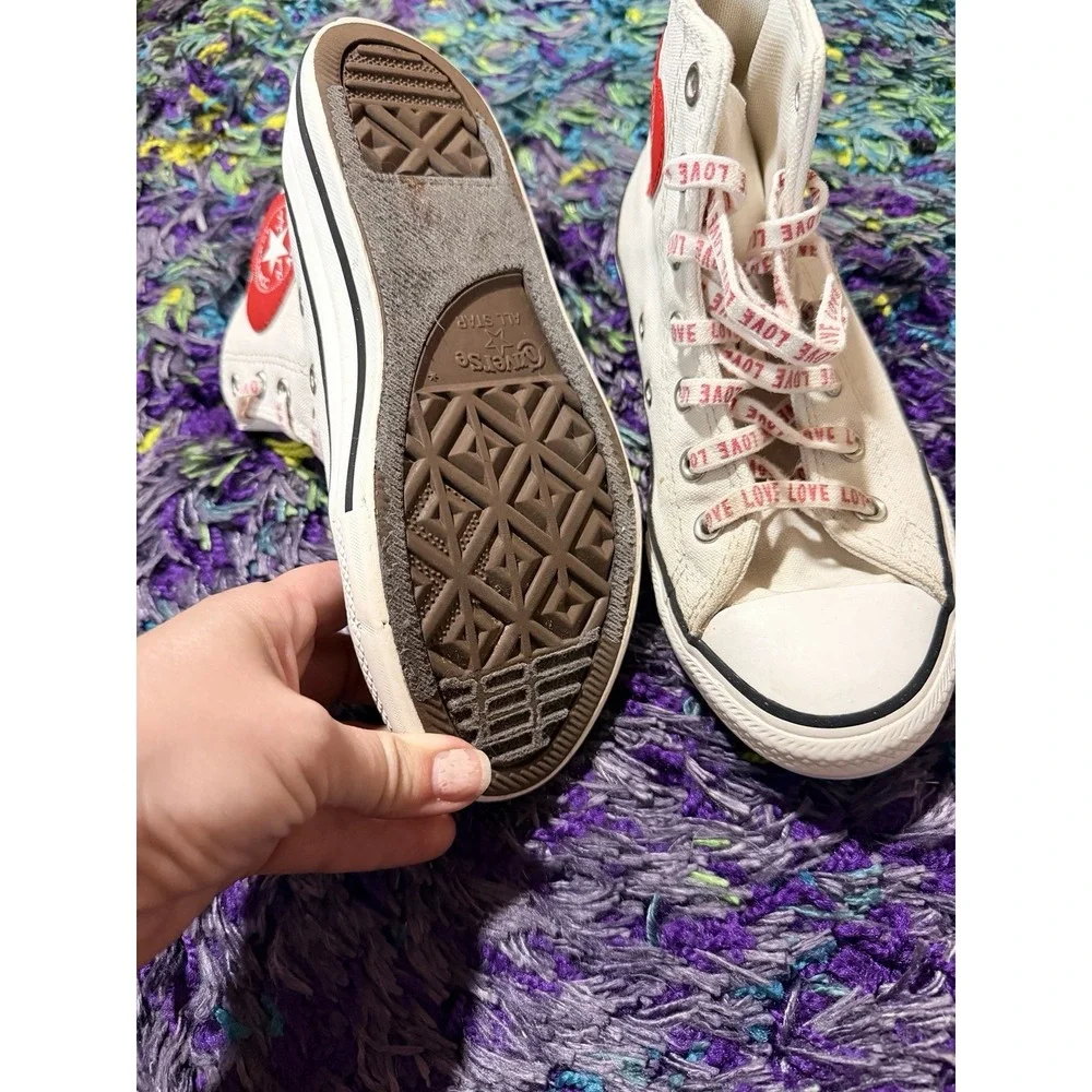 Converse Chuck Taylor All Star Youth Size 2 hearts Love Laces